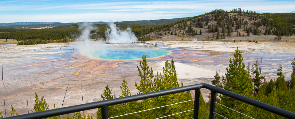 View of Grand Prismatic Spring from the new overlook View of Grand Prismatic Spring from the new overlook