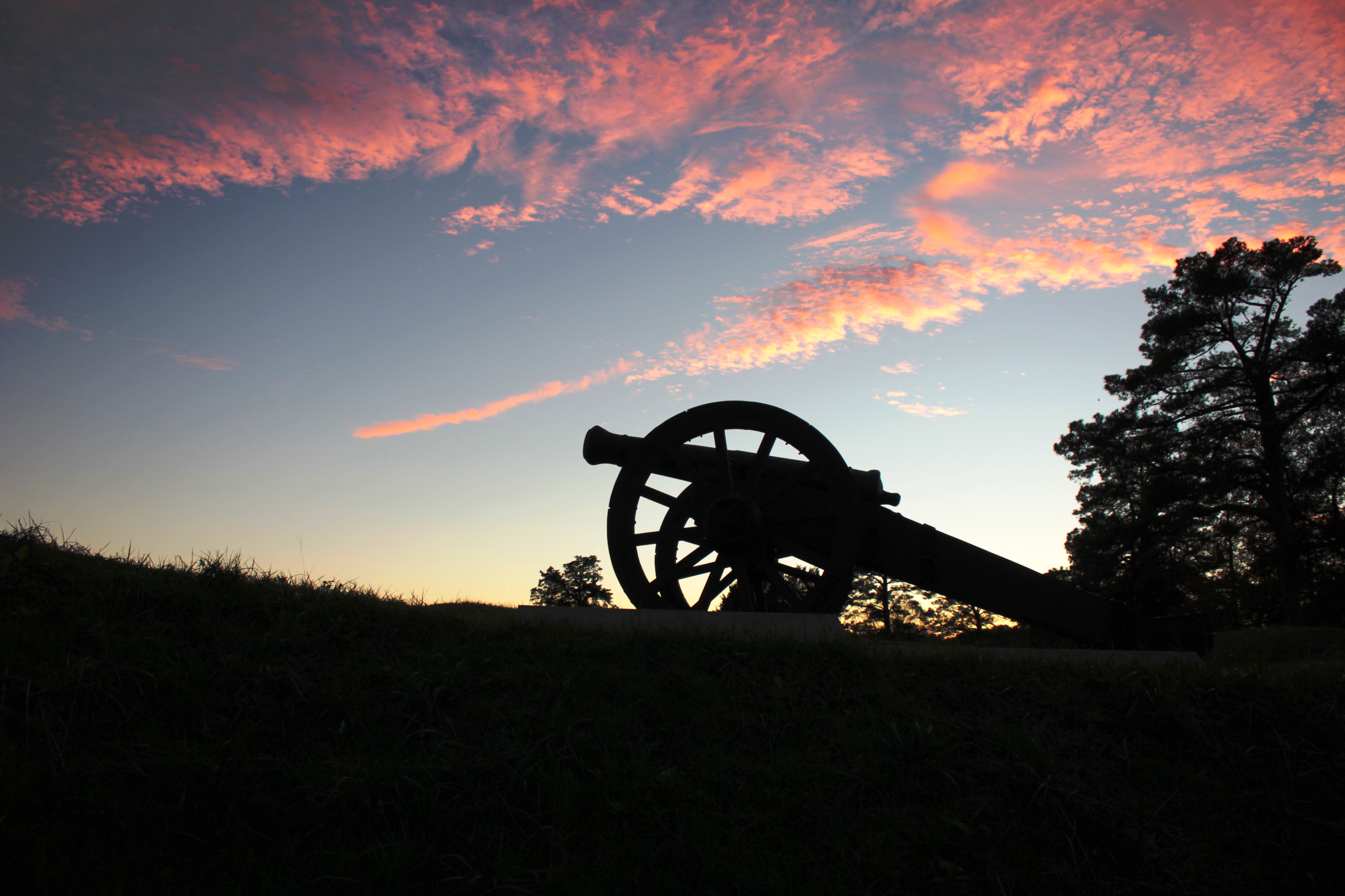 Cannon at Sunset at Yorktown Battlefield/Colonial National Historical Park