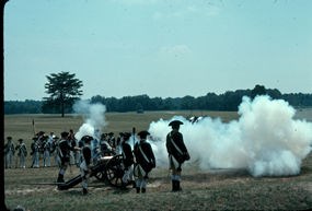 Cannon firing during the 200th Anniversary
