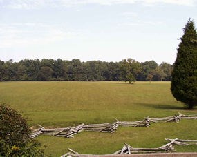 Photo of Surrender Field on Yorktown Battlefield