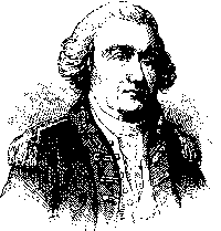 Black and white sketch of Colonel John Lamb.