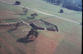 Redoubt 9 aerial view