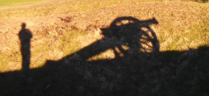 Cannon Shadow on Earthwork Cannon Shadow on Earthwork