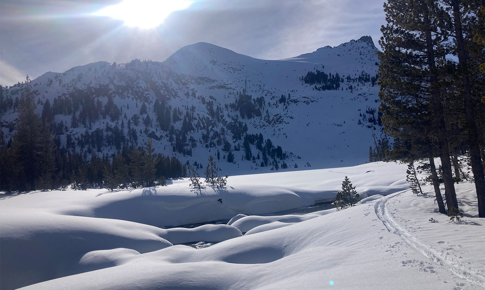 Elizabeth Lake outlet on February 26, 2024.