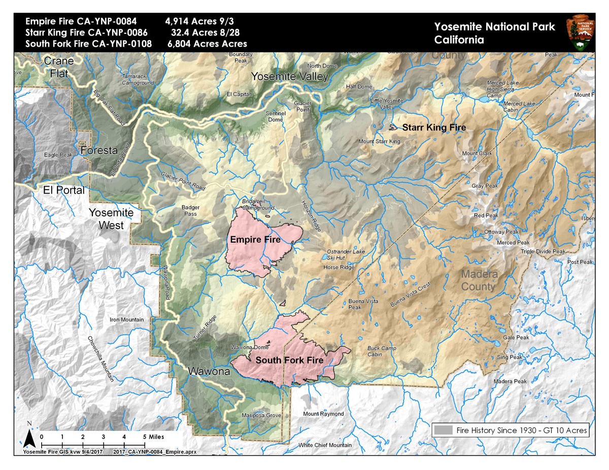 Yosemite Fires 9/5/17 Yosemite Fires 9/5/17