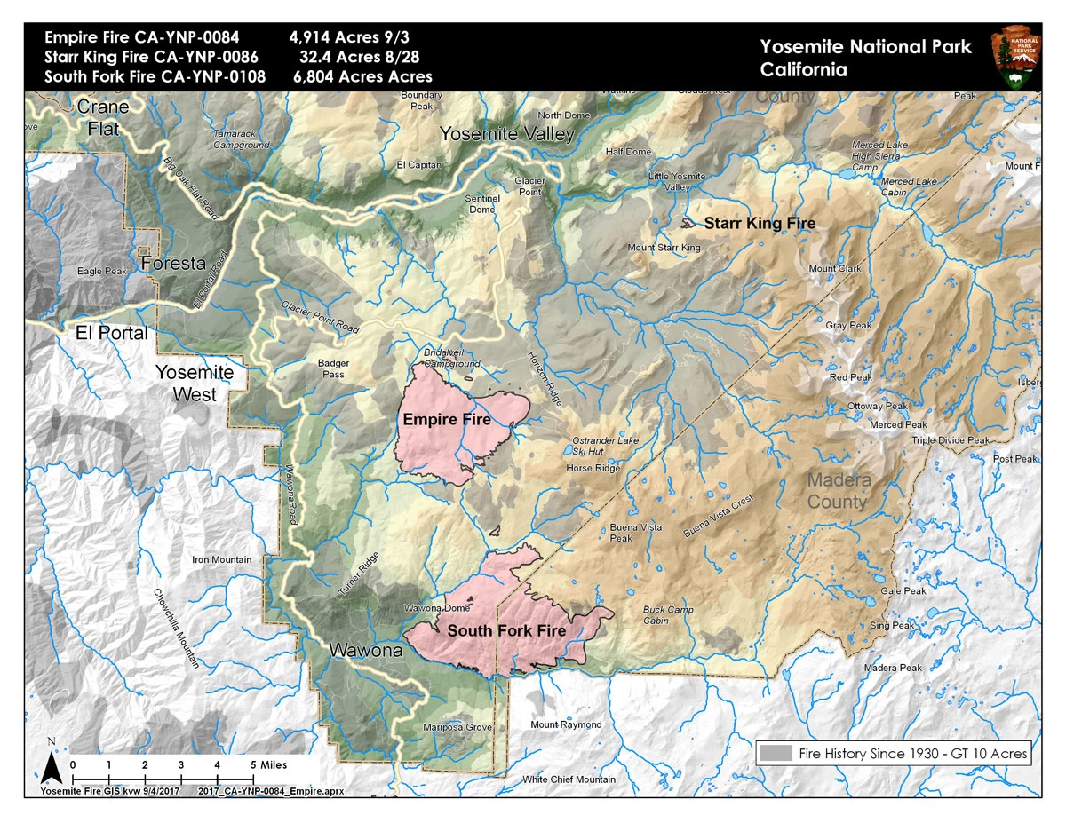 Yosemite Fires 9/5/17 Yosemite Fires 9/5/17