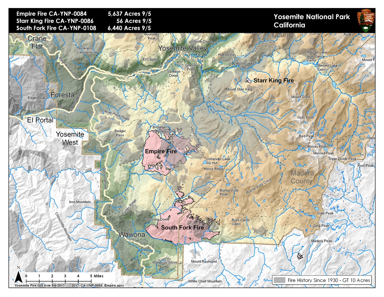 Yosemite Fire Update 9/6/17