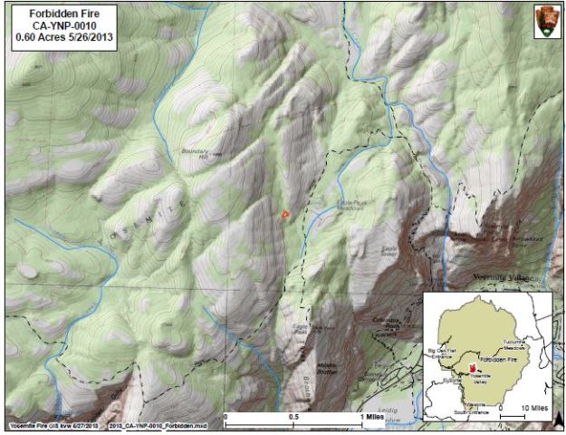 Forbidden Fire Topographic Map