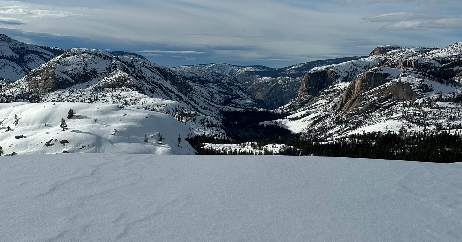 Grand Canyon of the Tuolumne on January 19, 2024.