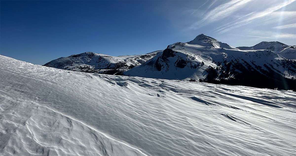 Looking towards Mt. Dana and Dana Plateau on February 2, 2023.