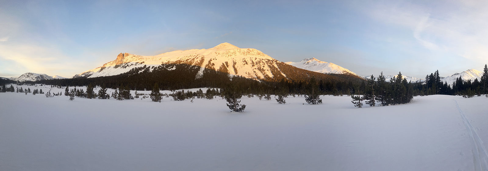 Mt. Dana sunset on February 12, 2024. Mt. Dana sunset on February 12, 2024.