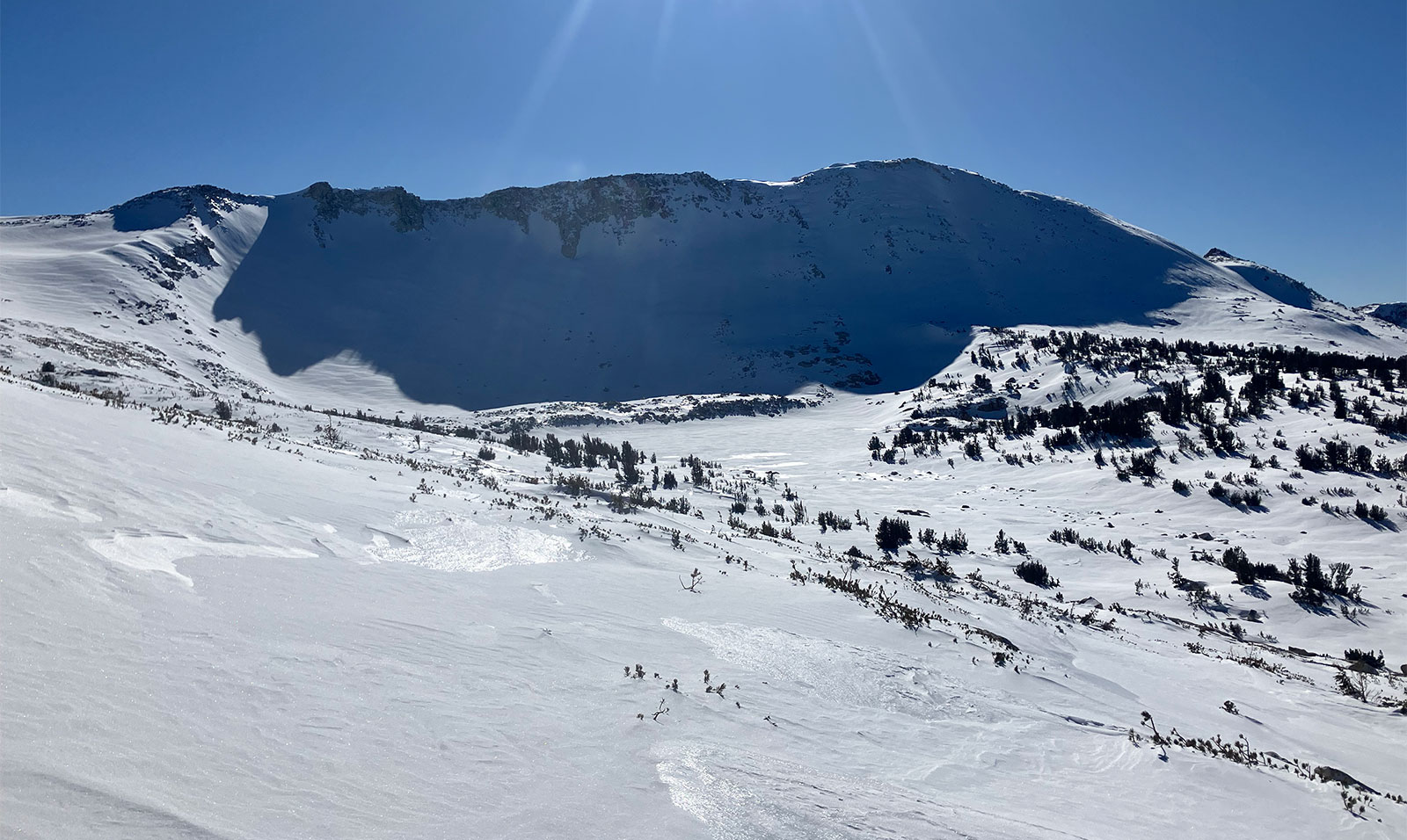 Obata Lake and the Whaleback on February 8, 2025. Obata Lake and the Whaleback on February 8, 2025.