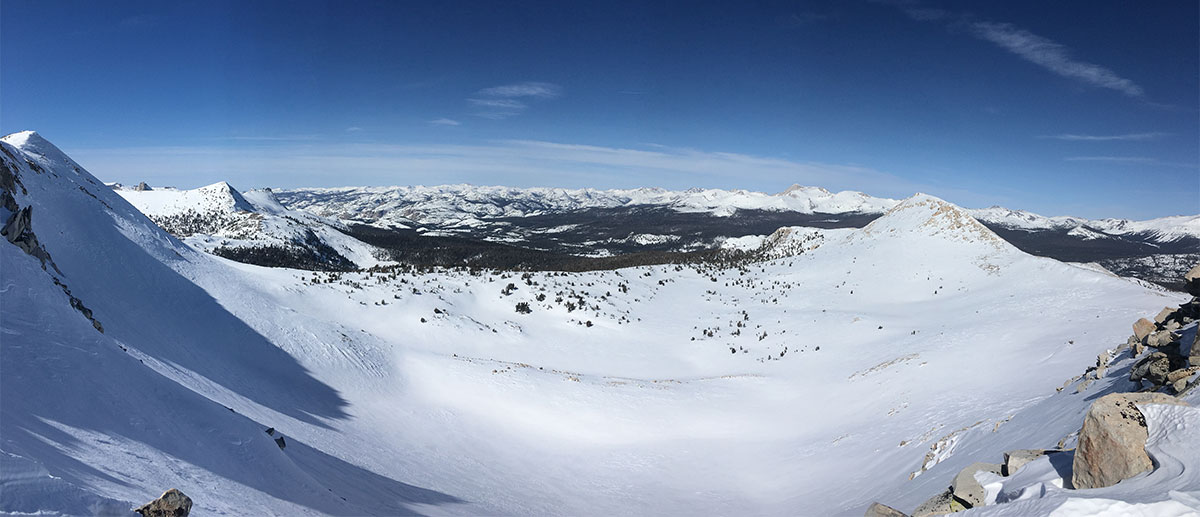Panorama from the Whaleback on February 18, 2023. 