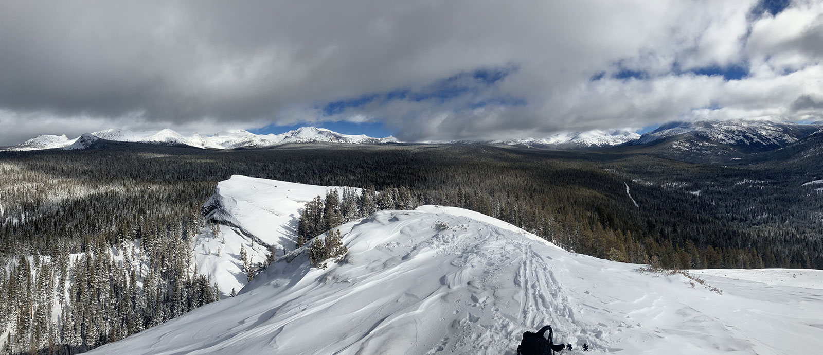 Storm clouds clearing on January 14, 2024.