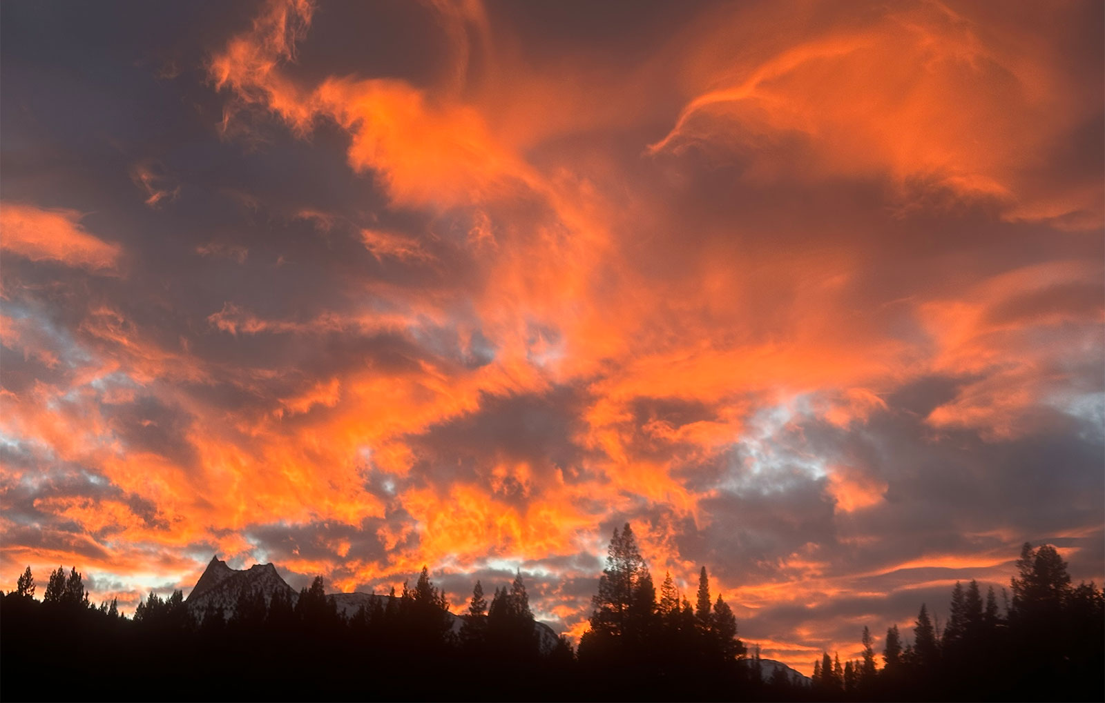 Sunset over Cathedral Peak on January 10, 2025. Sunset over Cathedral Peak on January 10, 2025.