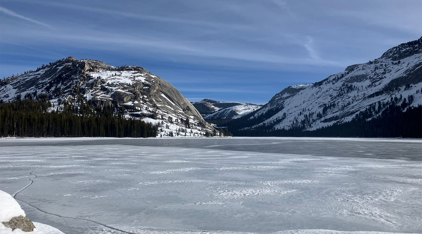 Tenaya Lake on January 25, 2026.