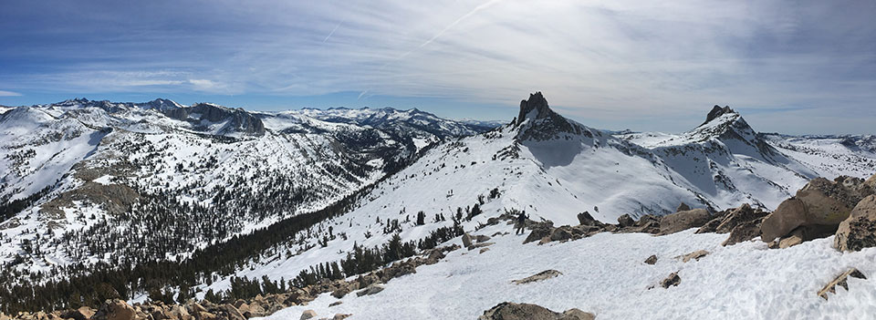 The Cockscomb and Echo Peaks on March 2, 2022 The Cockscomb and Echo Peaks on March 2, 2022