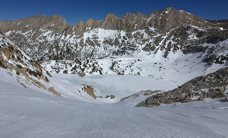 Upper McCabe Lake and Shepherd Crest on February 19, 2022.