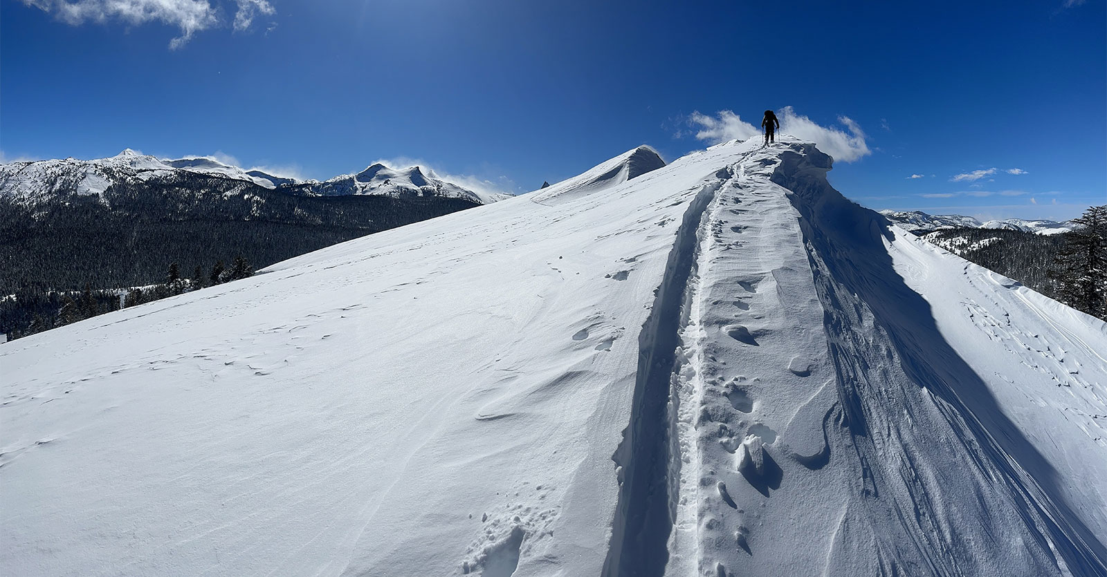Wind transported snow Cathedral Range on March 1, 2023. Wind transported snow Cathedral Range on March 1, 2023.