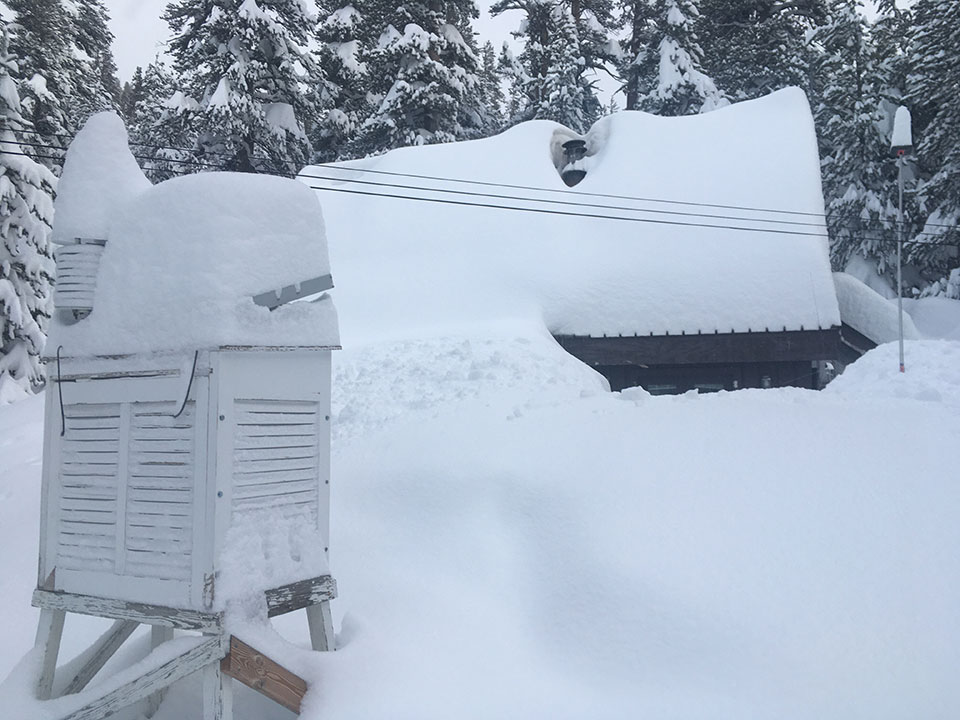 Winter Ranger residence and weather station on January 11, 2023