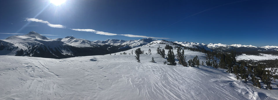 Yosemite-high-country-from-Mt-960 View of distant snowy peak from Mount Dana