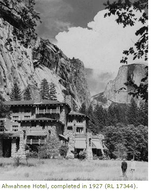 The Ahwahnee, completed in 1927. The Ahwahnee, completed in 1927.
