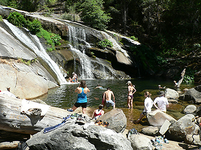 Cooling off during the heat of summer (at Carlon Falls) Cooling off during the heat of summer (at Carlon Falls)