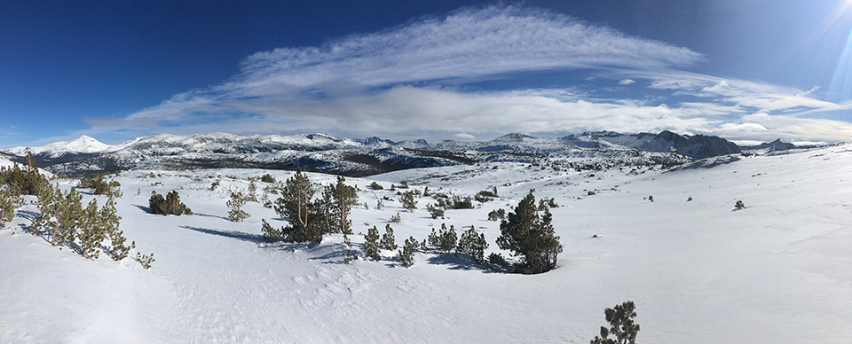Kuna Crest on December 30, 2020 Kuna Crest with blue skies and snow on December 30, 2020