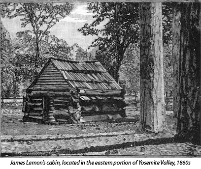 Lamon's cabin in Yosemite Valley Lamon's cabin in Yosemite Valley