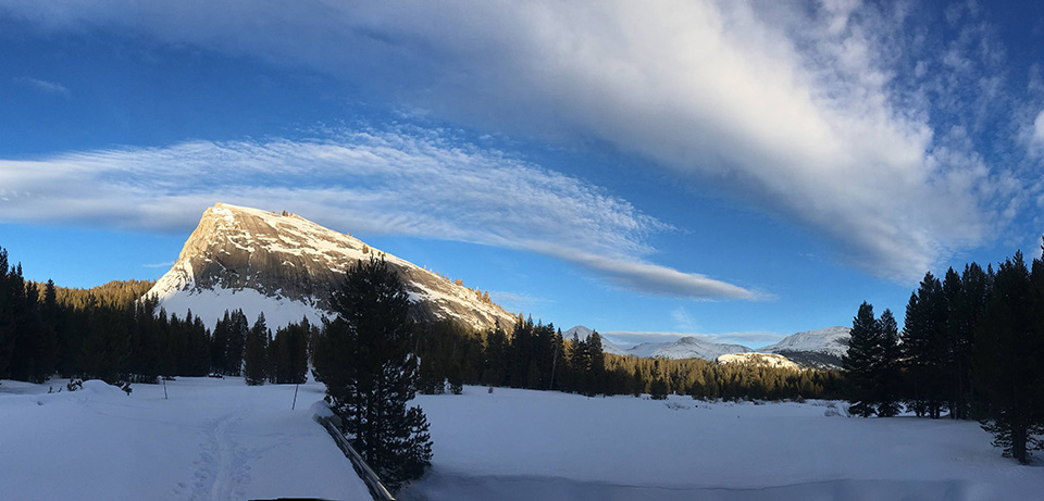 Sunset and Lembert Dome on December 28, 2019. Sunset and Lembert Dome on December 28, 2019.