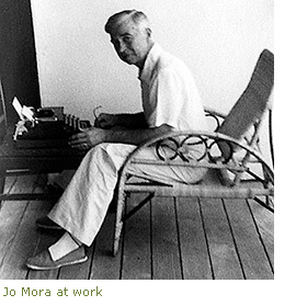 Jo Mora at work Jo Mora at work