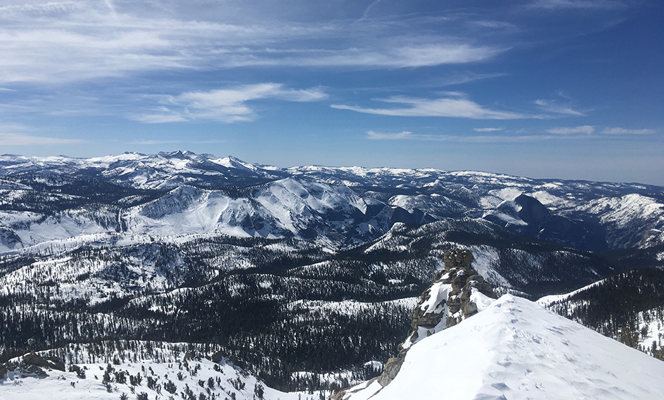 Snow covered peaks, a view from Mt. Hoffman looking southeast on March 30, 2018. Snow covered peaks, a view from Mt. Hoffman looking southeast on March 30, 2018.