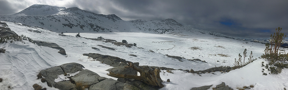 Parsons Peak and Ireland Lake on February 15, 2020. Parsons Peak and Ireland Lake on February 15, 2020.