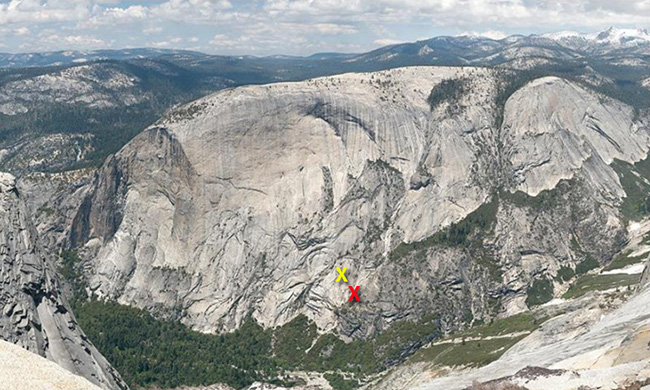 Hikers stranded on the side of Mt. Watkins