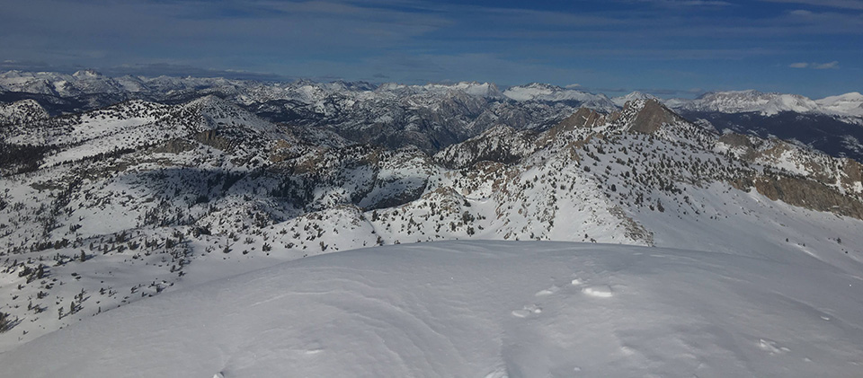 Looking south toward the Grand Canyon of the Tuolumne on January 25, 2020. Looking south toward the Grand Canyon of the Tuolumne on January 25, 2020.