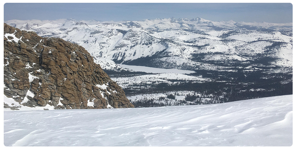 Looking toward Tenaya Lake from Mt. Hoffmann on March 25, 2019.