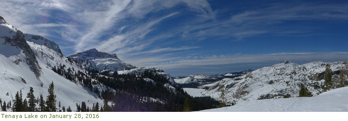 Tenaya Lake on January 28, 2016