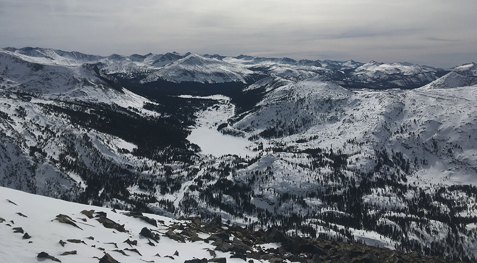 Tioga Lake and Tioga Pass on January 31, 2020. Tioga Lake and Tioga Pass on January 31, 2020.