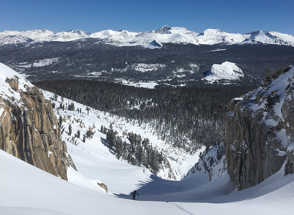 Tuolumne Meadows high country with snow on April 17, 2018.