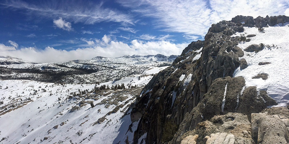 Tuolumne Meadows high country on March 13, 2020.