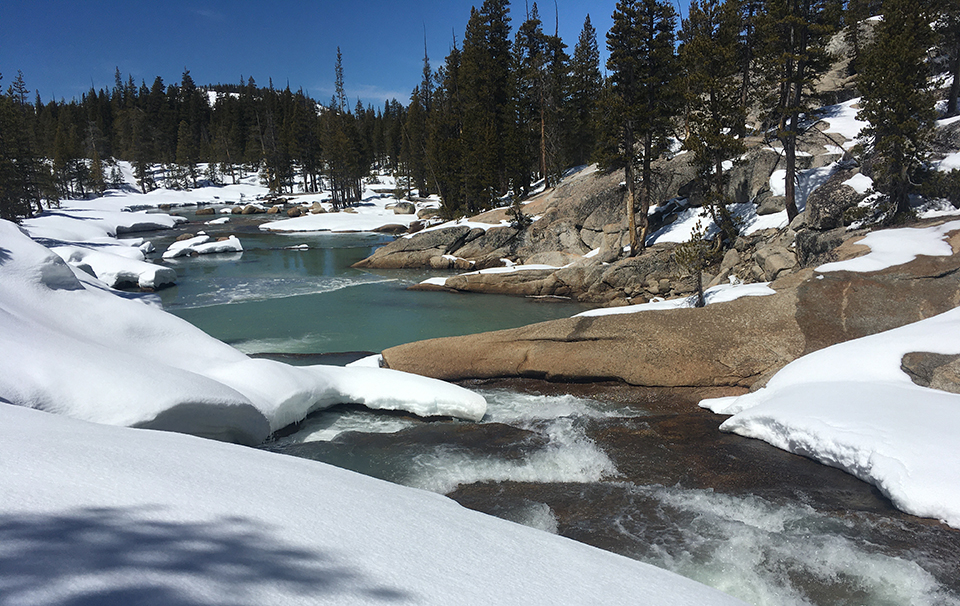 Tuolumne River on April 14, 2020. Tuolumne River on April 14, 2020.