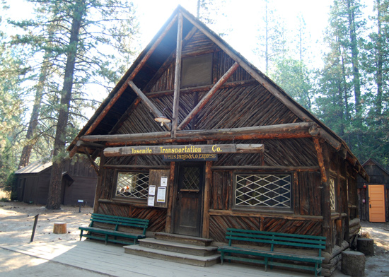 Photo of Wells Fargo building in the Pioneer Yosemite History Center in Wawona Photo of Wells Fargo building in the Pioneer Yosemite History Center in Wawona