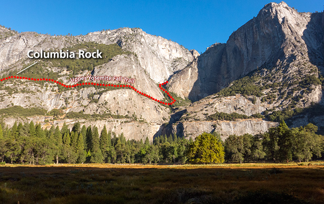 , located along the Upper Yosemite Fall trail