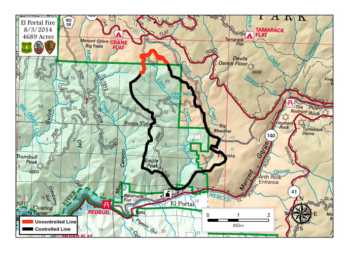 El Portal Fire Map