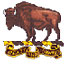 Drawing of a buffalo animal Drawing of a buffalo animal