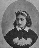 Portrait of young Flo Hutchings