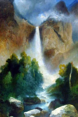 Painting of Bridalveil Fall Painting of Bridalveil Fall
