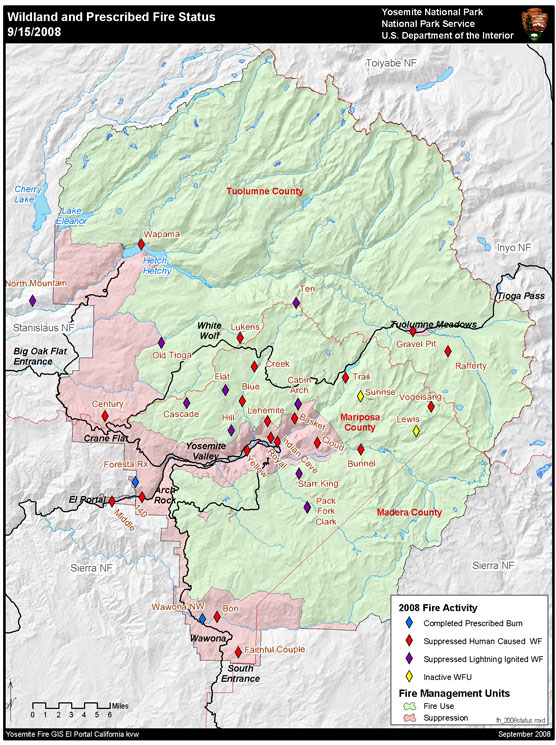 Fire Management: 2008 Season - Yosemite National Park (U.S. National ...
