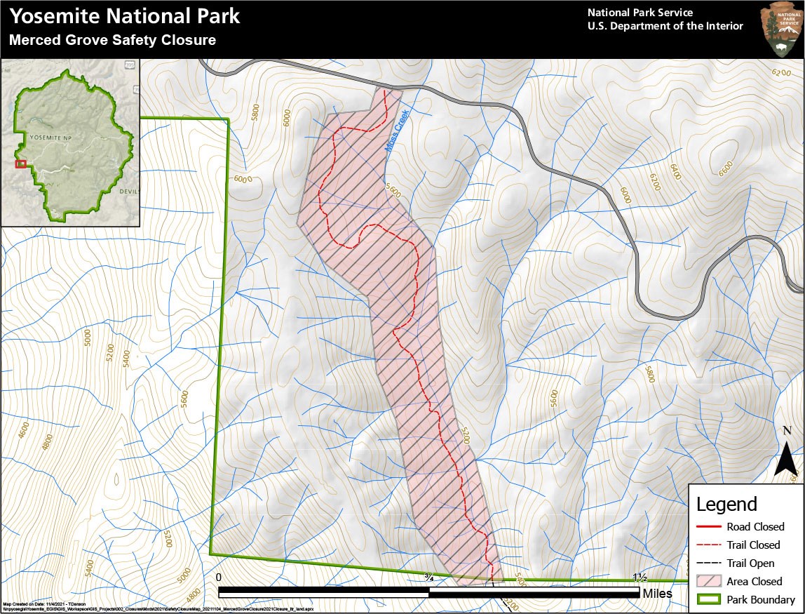 Closures - Yosemite National Park (U.S. National Park Service)