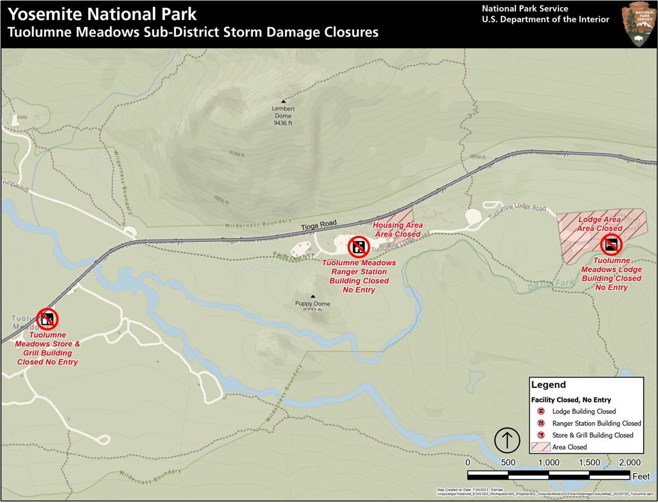 Closures - Yosemite National Park (U.S. National Park Service)